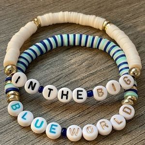 Disney Inspired Bracelet Set In The Big Blue World Heishi Clay Polymer Beads